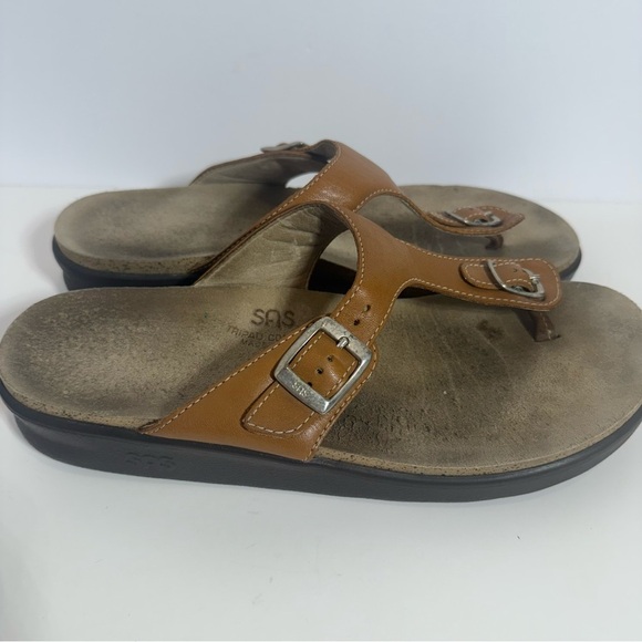 SAS Women’s Sanibel Caramel Brown Size 10.5 M Sandals Flip Flops - Picture 2 of 7